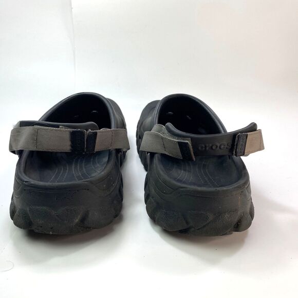 Mens Black Crocs Clogs Size 13 Adjustable Strap Iconic Comfort Lightweight Boho - Picture 7 of 13